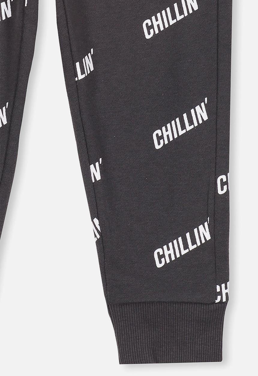 Cotton On - Lewis chillin trackpant - black