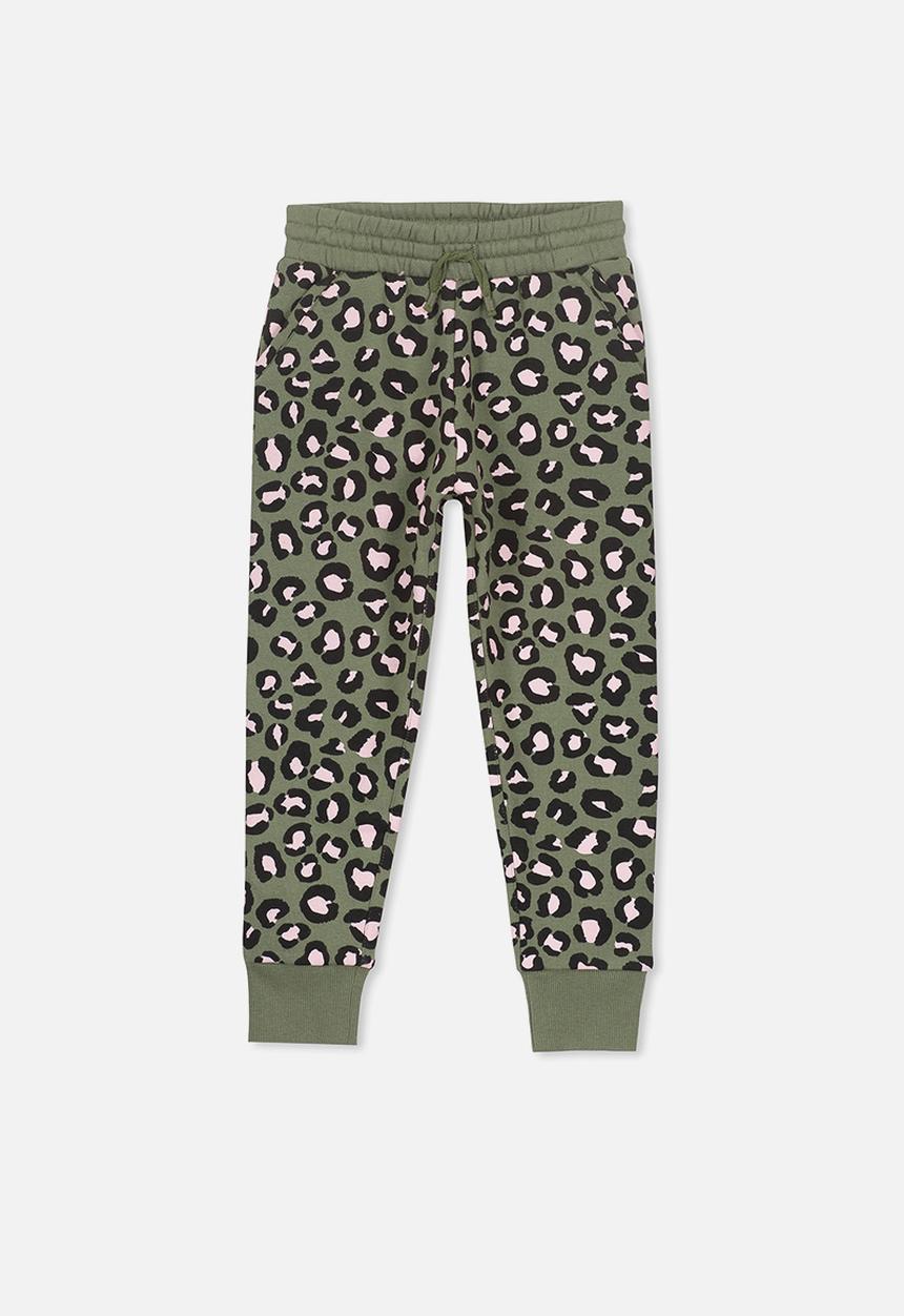 Cotton On - Kallie brushed leopard trackpant - multi