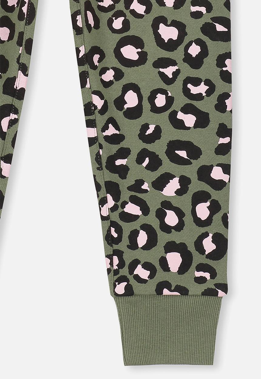 Cotton On - Kallie brushed leopard trackpant - multi