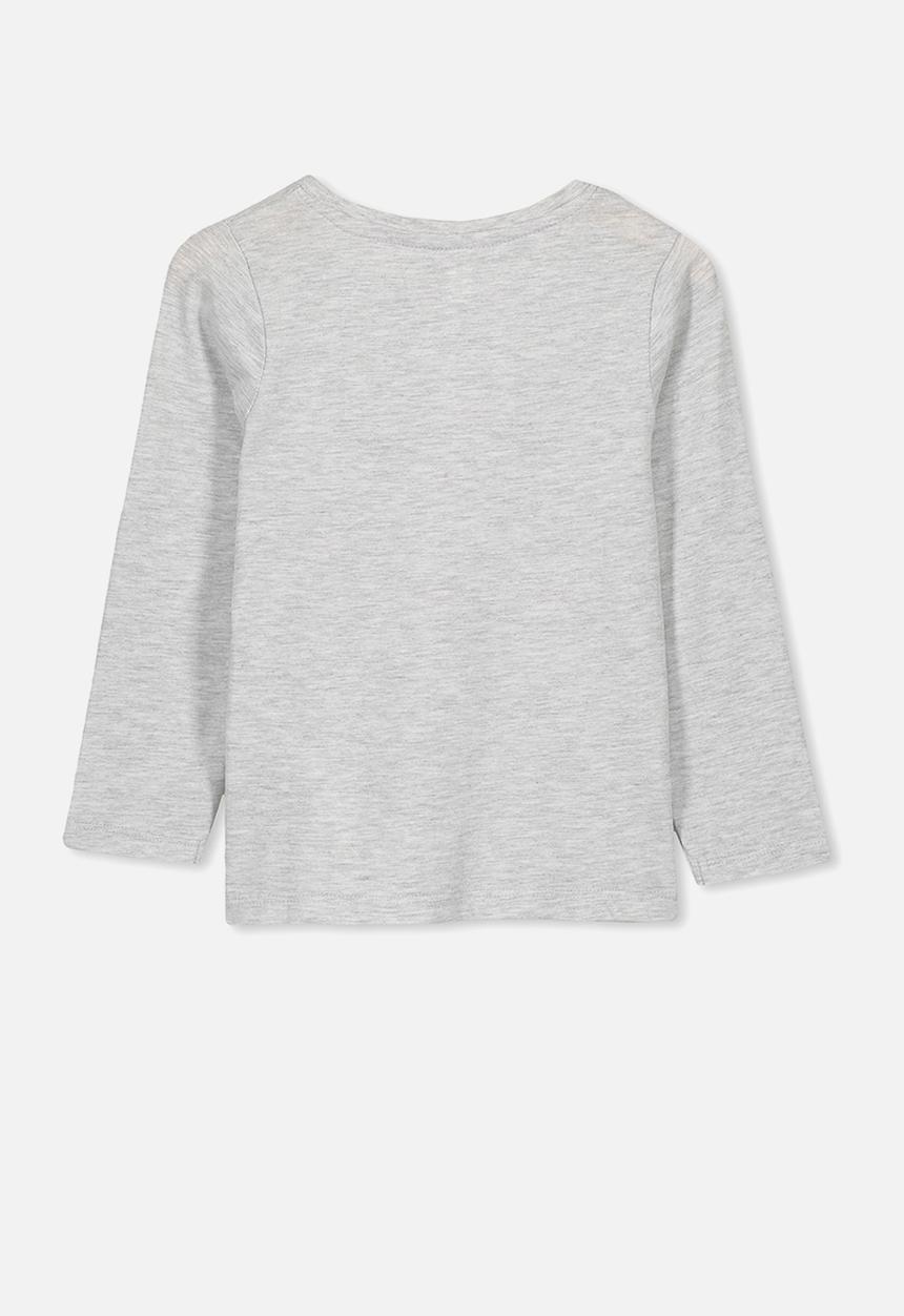 Cotton On - Penelope believe unicorn long sleeve tee - grey