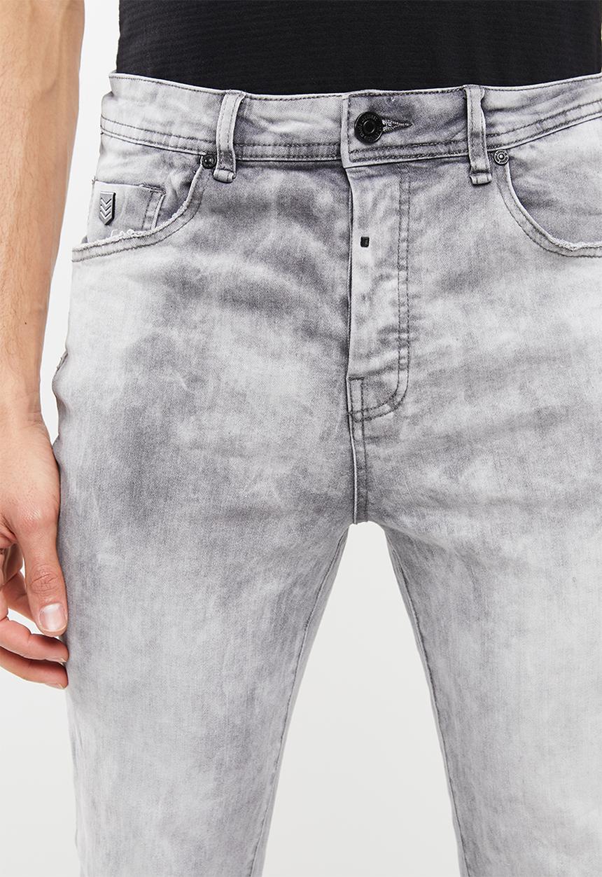 S.P.C.C - Sabre jeans in heavy bleach wash - grey