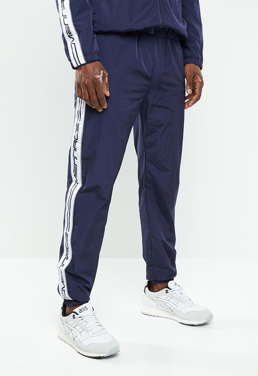 Mennace - Printed tracksuit bottoms - navy