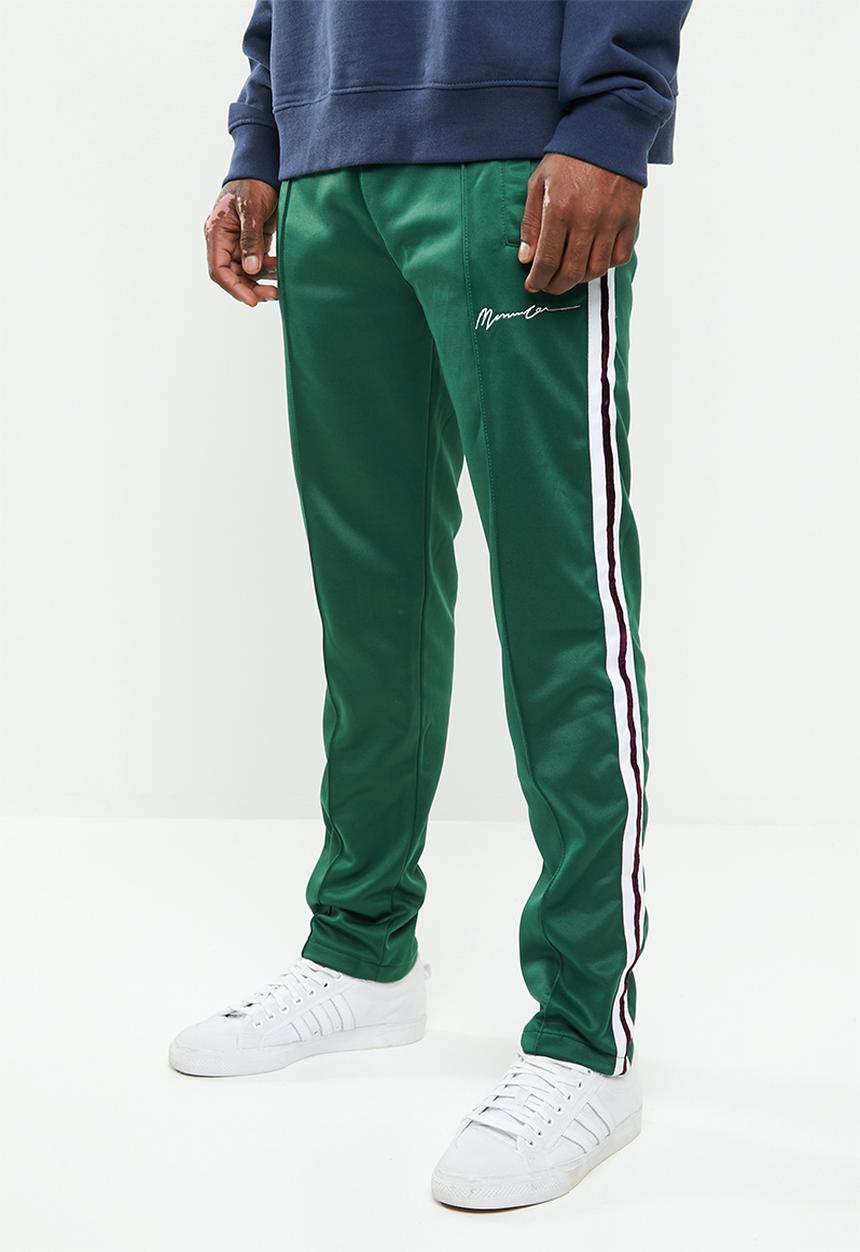 Mennace - Tricot side stripe bottom - green