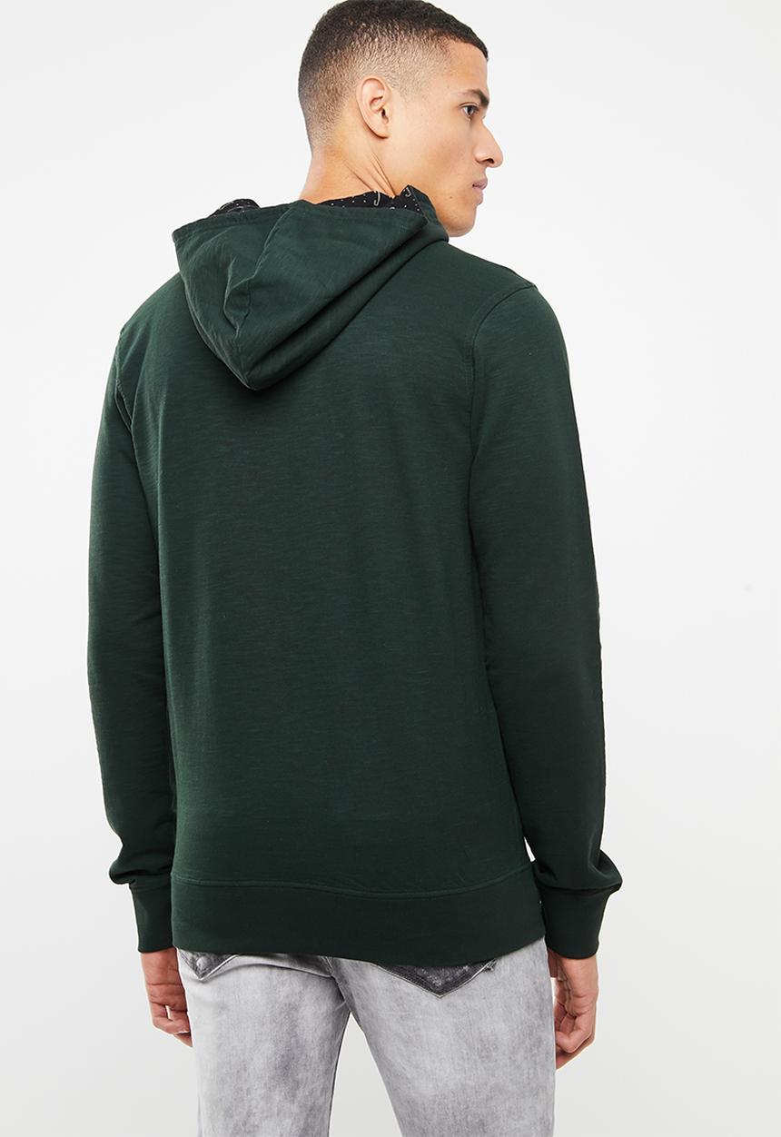 S.P.C.C - Applique printed hoodie - green