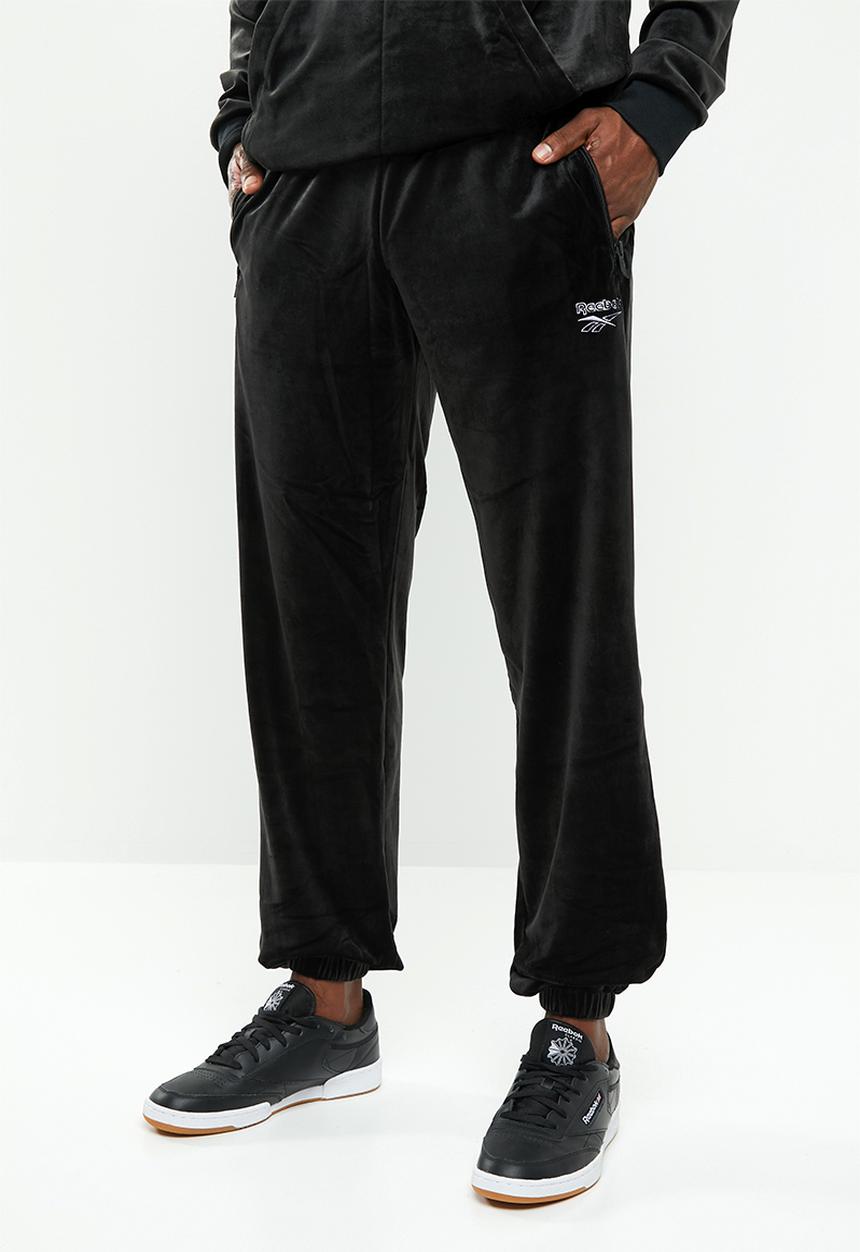 Reebok Classic - CL v velour pant - black