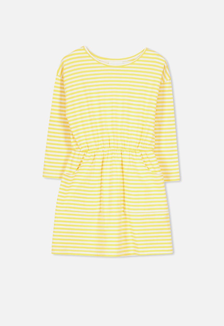 Cotton On - Mara long sleeve dress - yellow