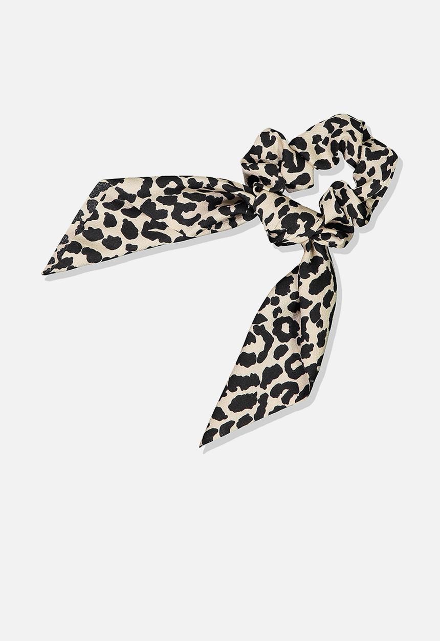 Cotton On - Scarf scrunchie - brown & black