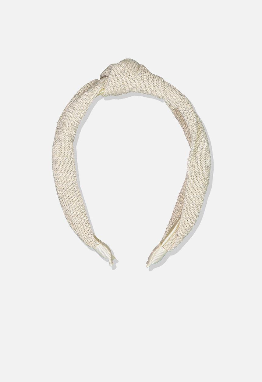 Cotton On - Shimmer headband - white