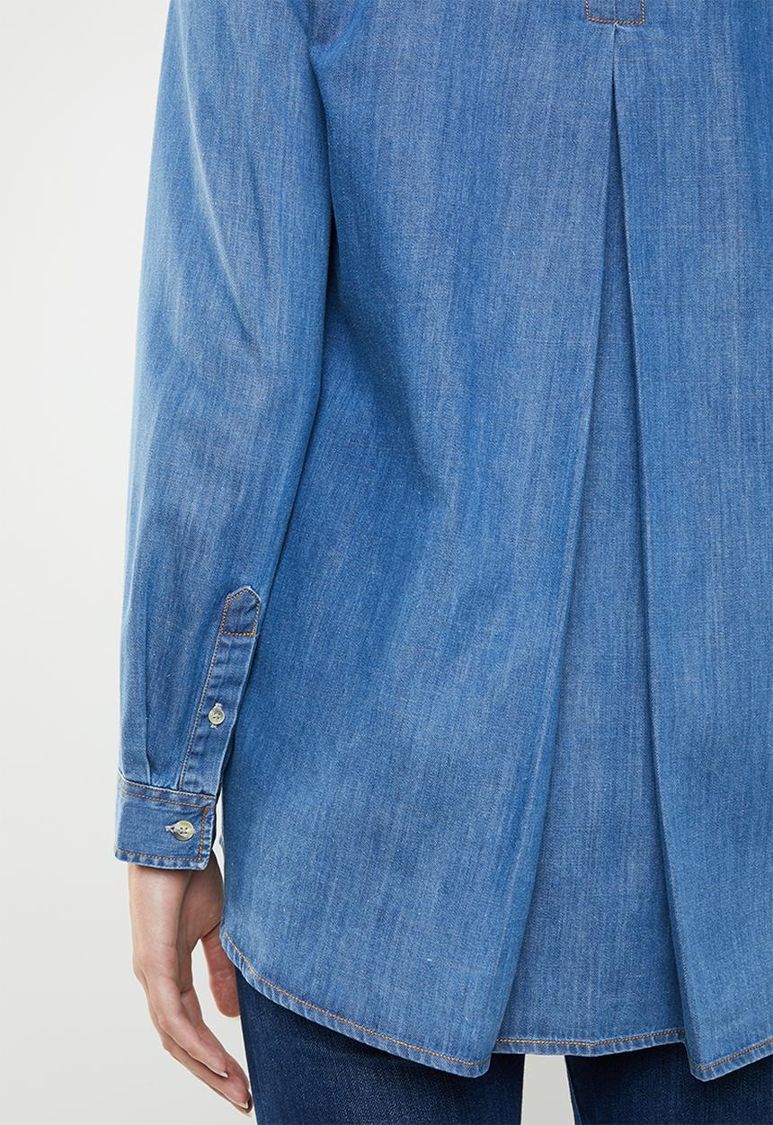 POLO - Eva denim shirt - blue