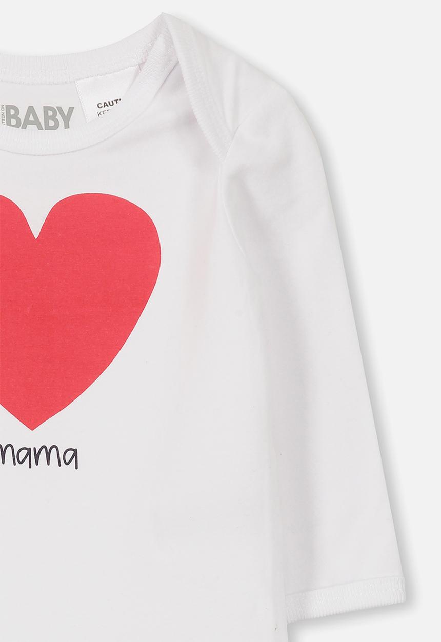 Cotton On - Long sleeve bubby - white