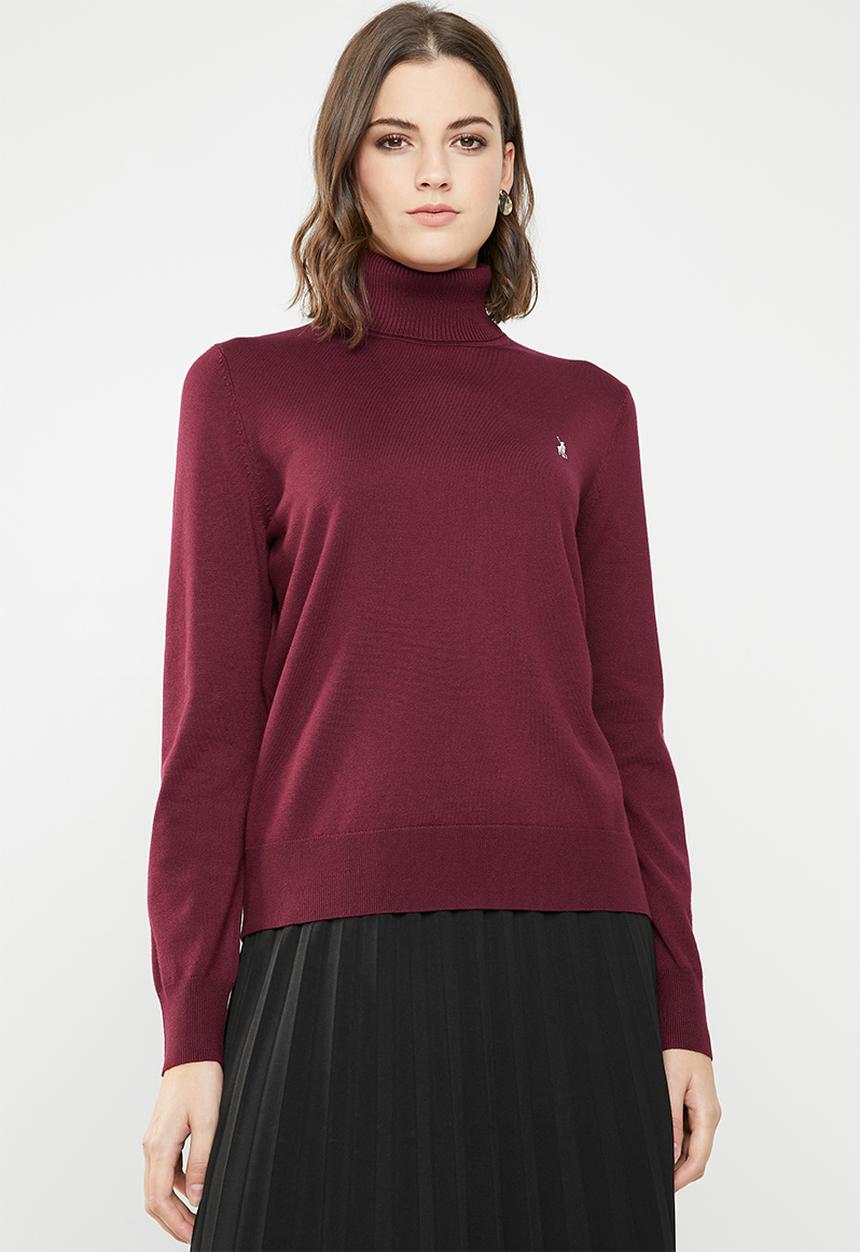 POLO - Aimee polo neck - burgundy