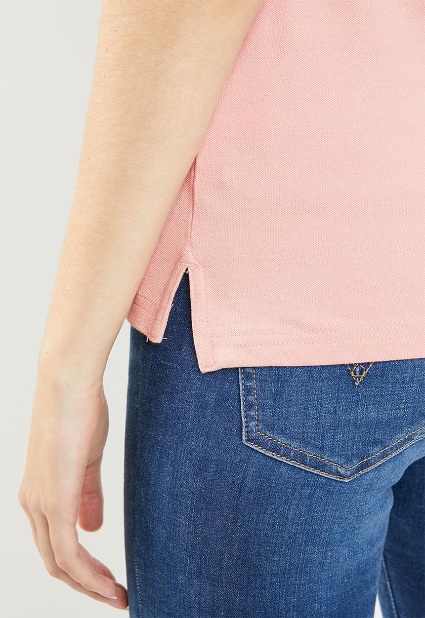 POLO - Nina jacquard collar golfer - pink