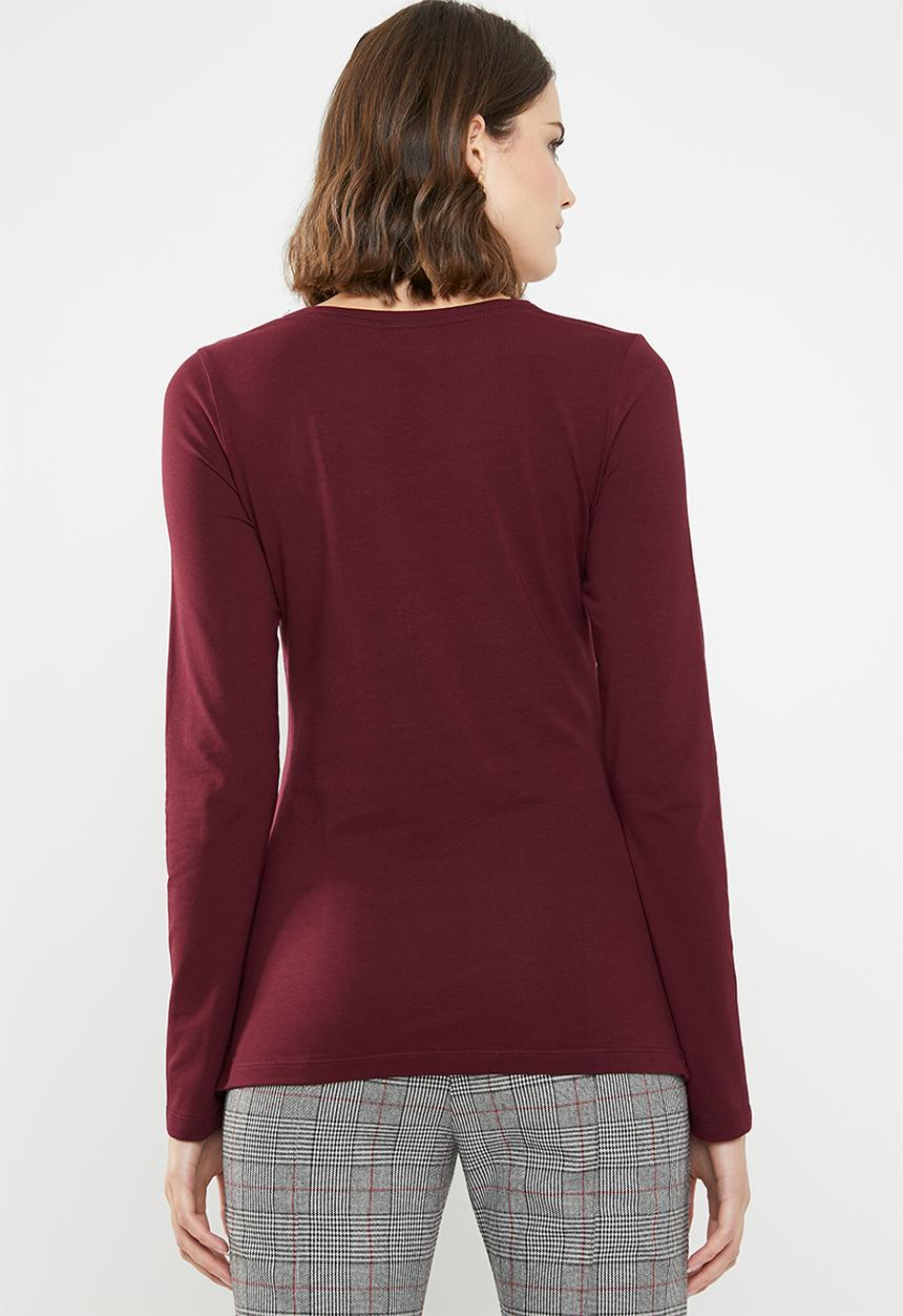 POLO - Emily pony tee - burgundy