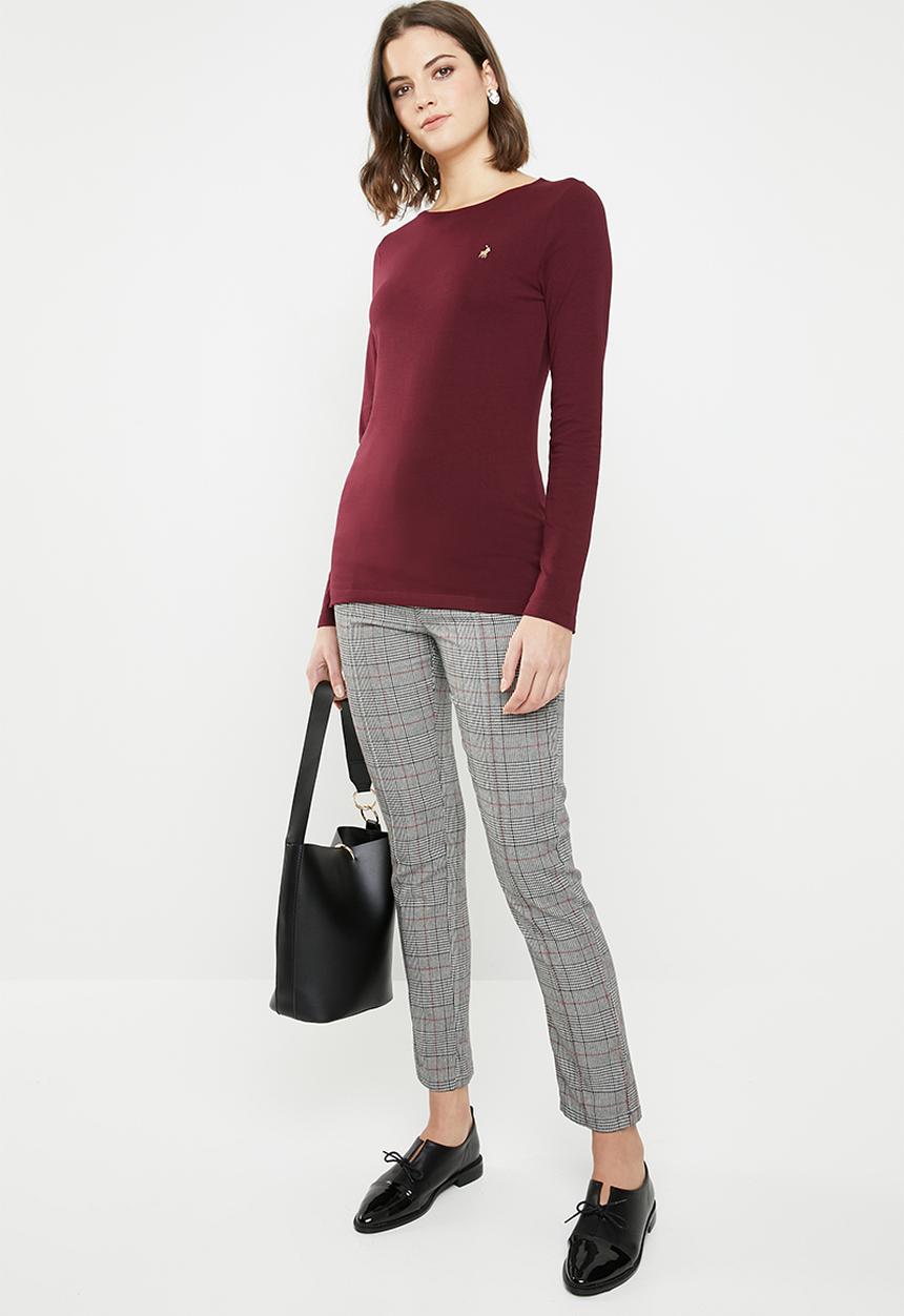 POLO - Emily pony tee - burgundy