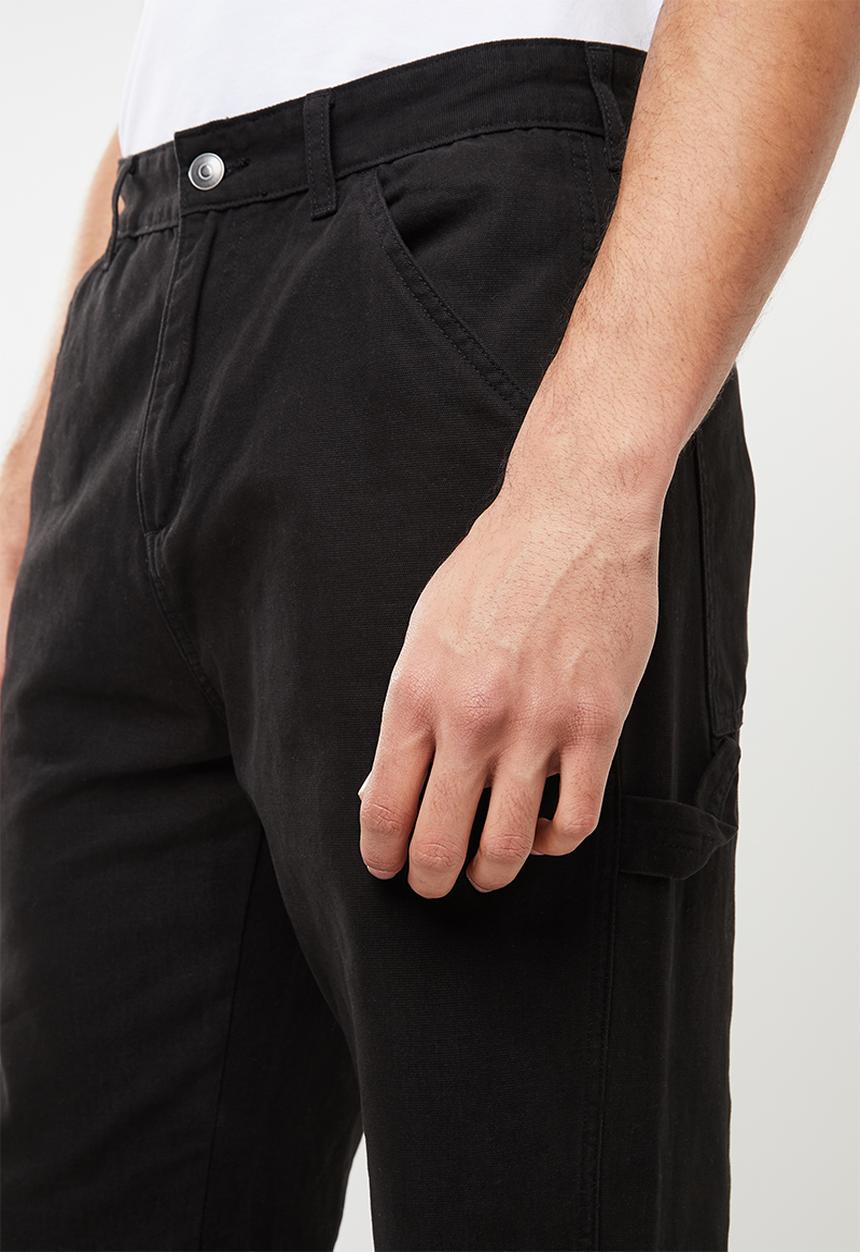 Superbalist - Tapered carpenter pants - black