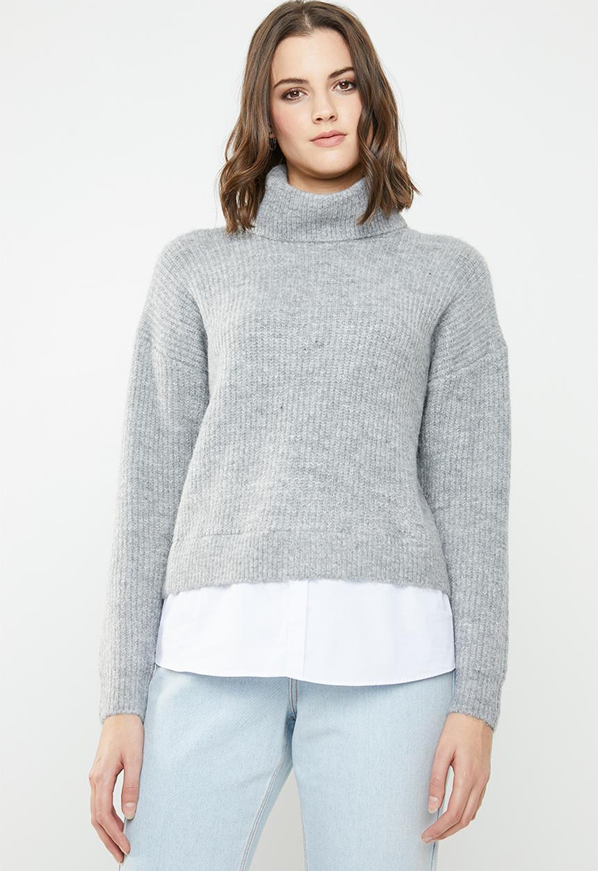 New Look - 2 in 1 jumper - grey