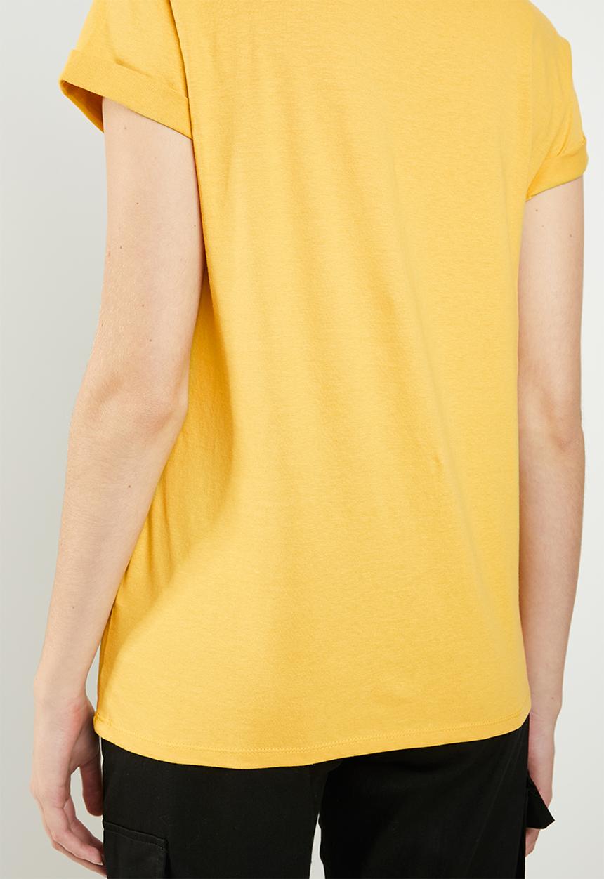 Cotton On - Classic slogan tee - yellow