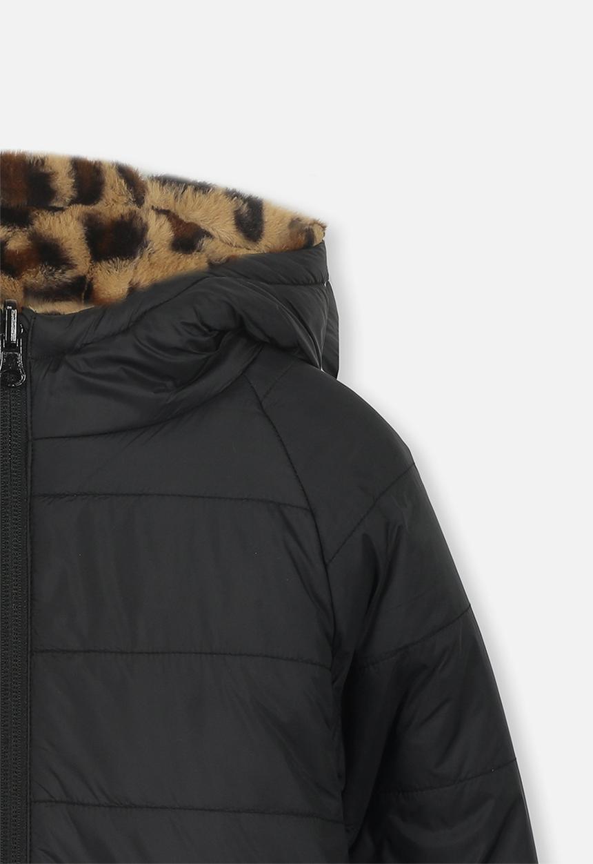 Cotton On - Clara reversible puffer - black & brown