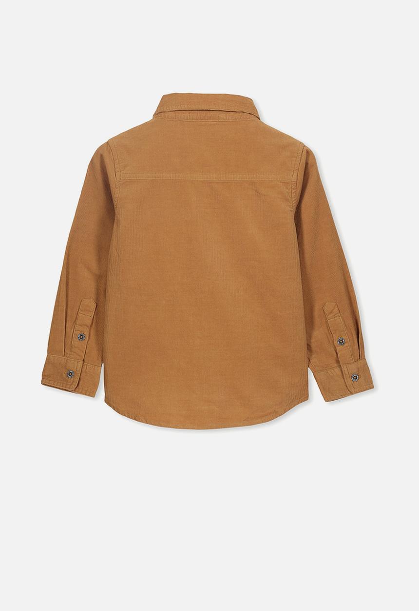 Cotton On - Noah long sleeve shirt - tan