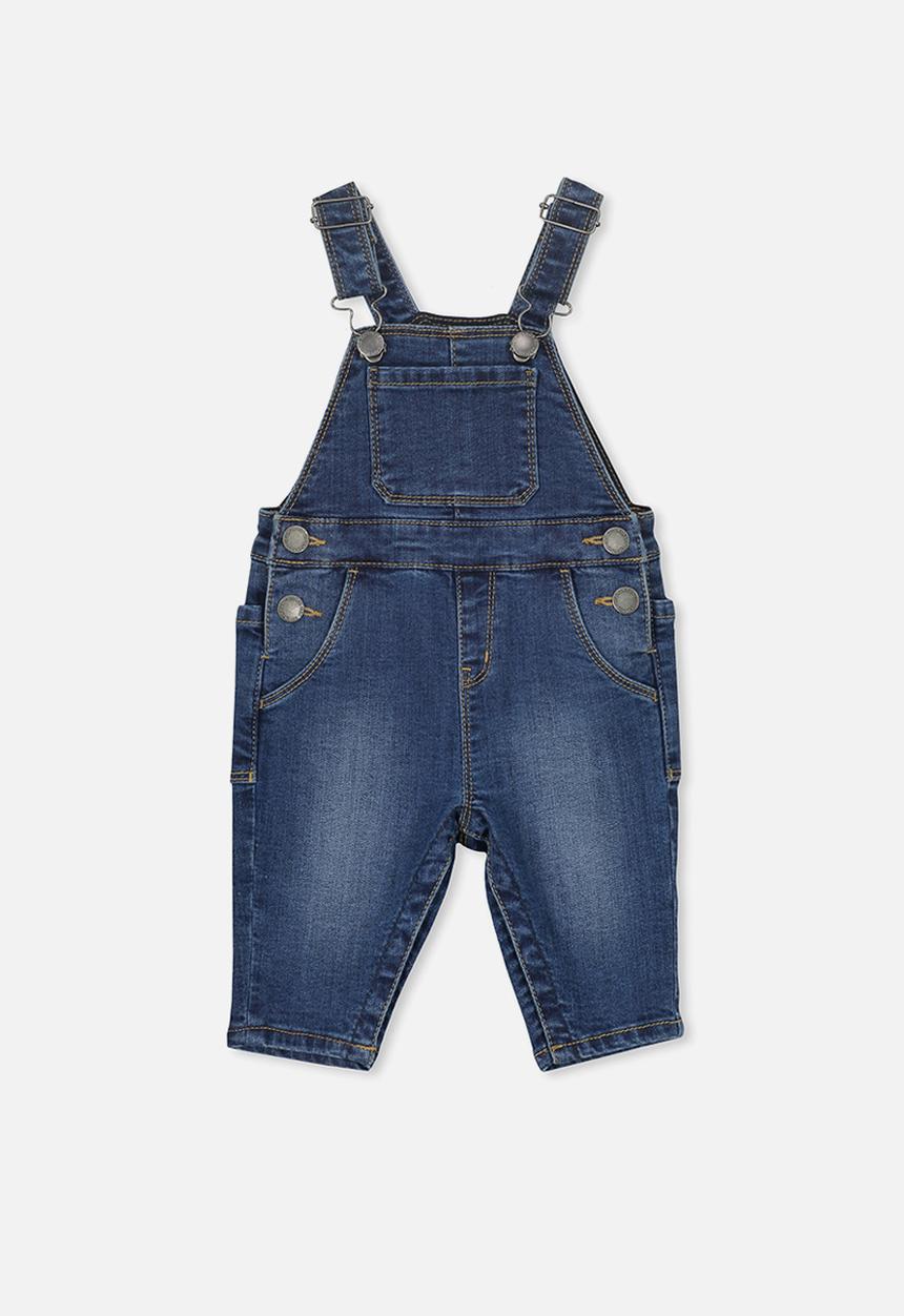 Cotton On - Bailey dungaree - blue