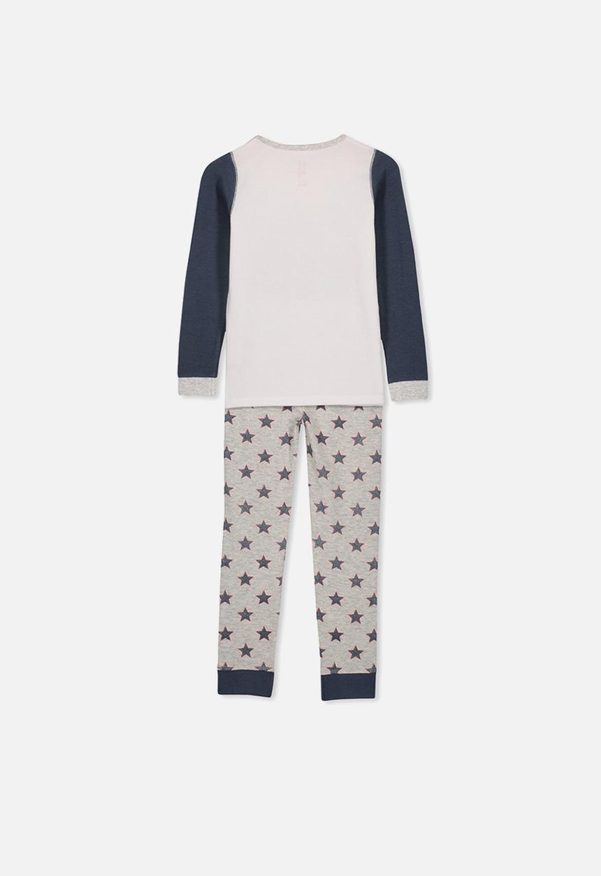 Cotton On - Jack boys long sleeve waffle pyjama - multi