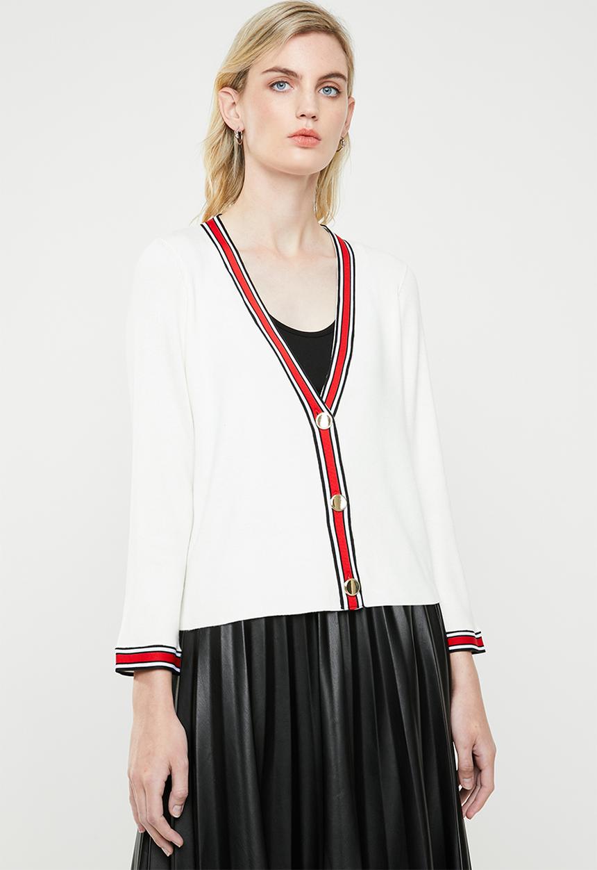 ONLY - Kaja 7/8 sleeve cardigan - white