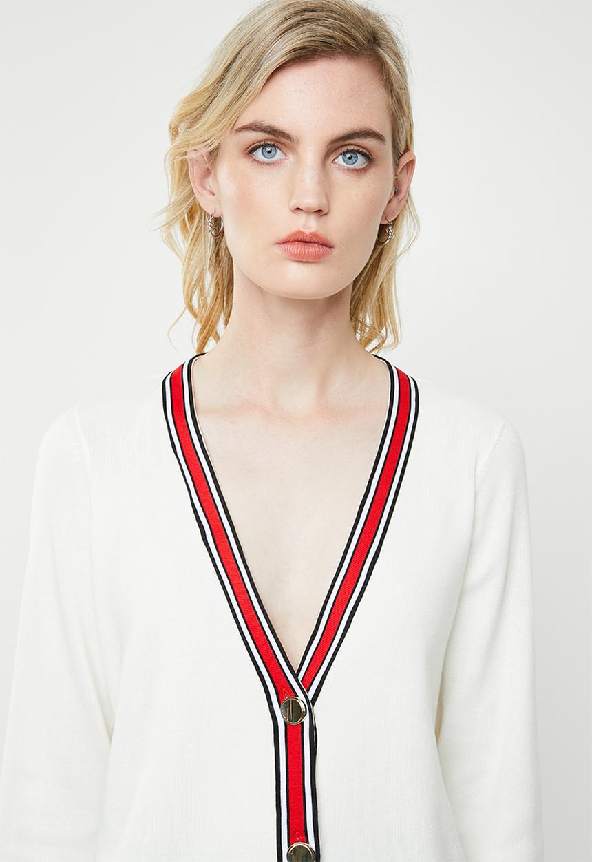 ONLY - Kaja 7/8 sleeve cardigan - white