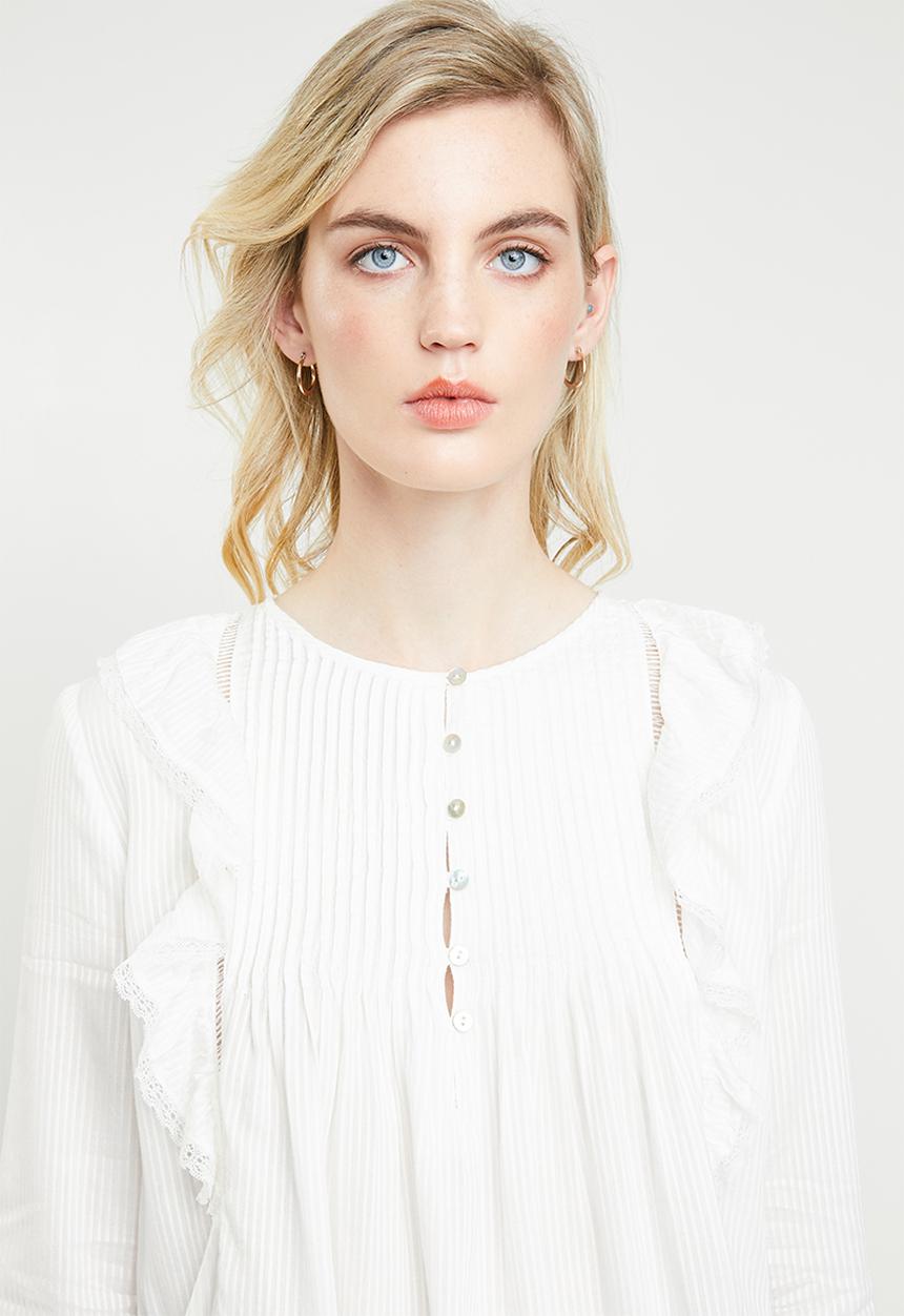 ONLY - Miria 7/8 blouse - white