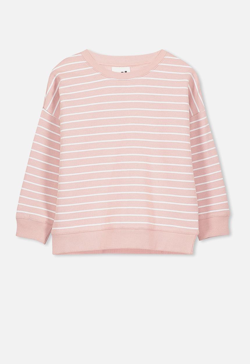 Cotton On - Sage crew - pink & silver