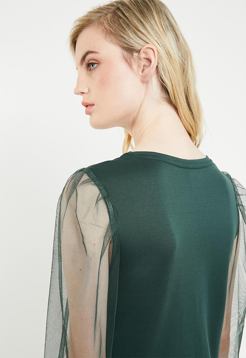 ONLY - Bonne long sleeve top - green