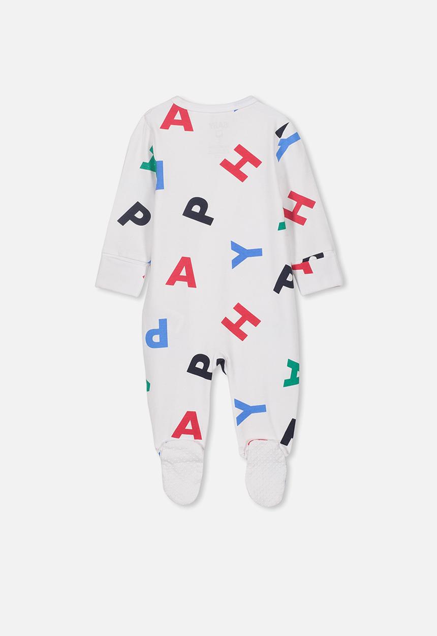 Cotton On - Mini zip through romper - white