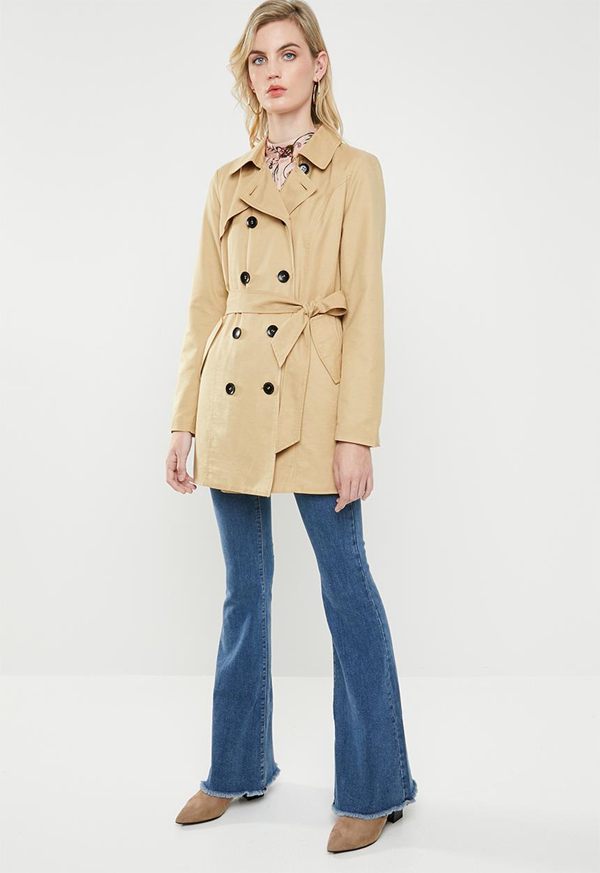 ONLY - Laura long trenchcoat - beige