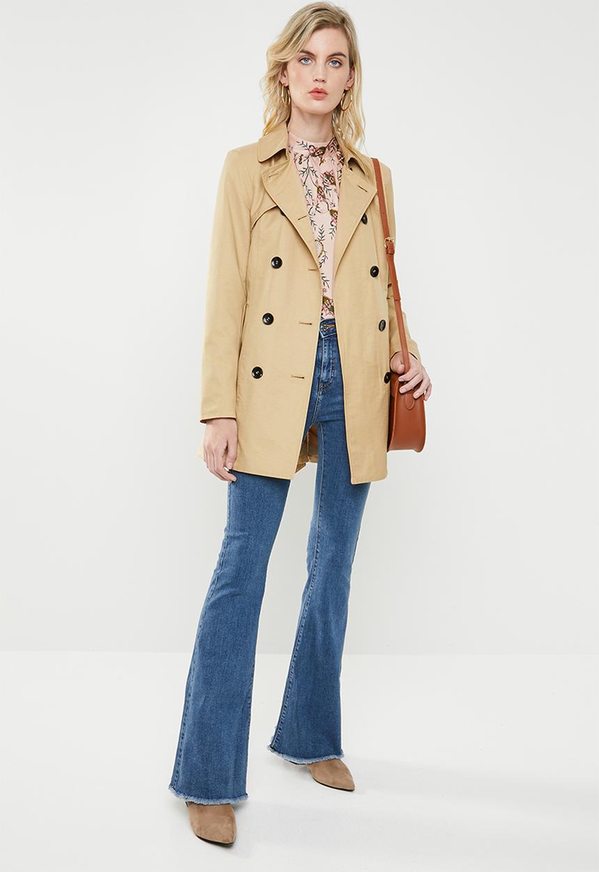 ONLY - Laura long trenchcoat - beige