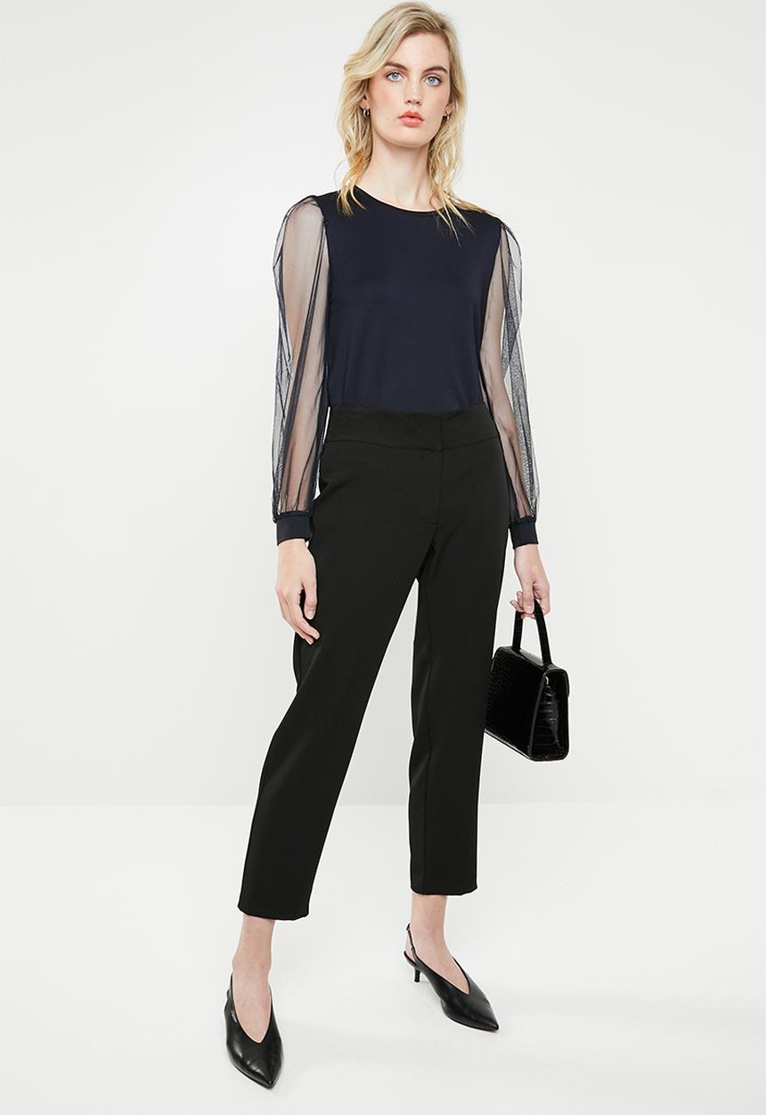 ONLY - Bonne long sleeve top - navy
