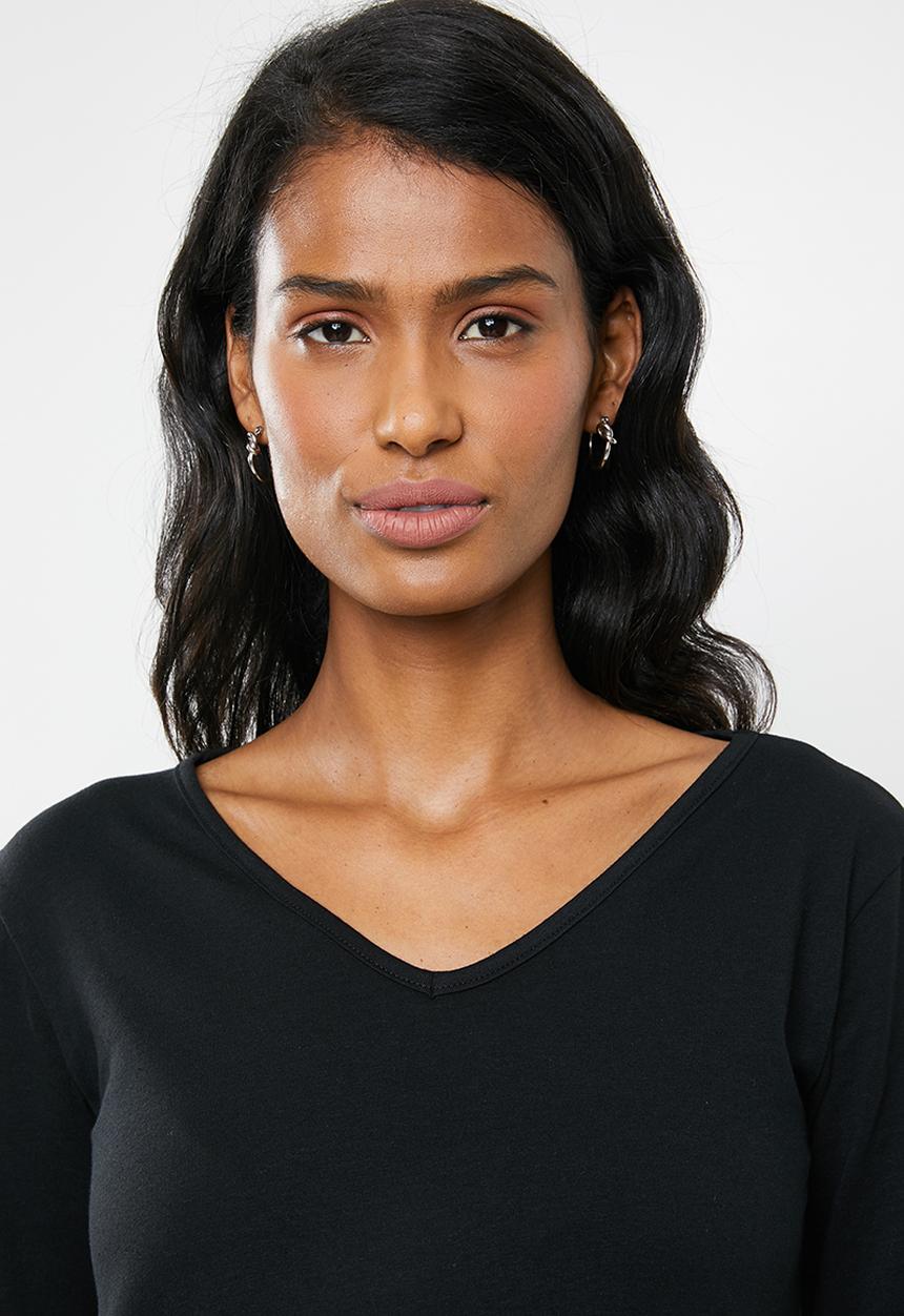 edit Maternity - Maternity Quality stretch v-neck top - black