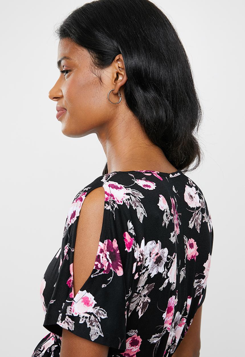 edit Maternity - Cold shoulder dress - multi 