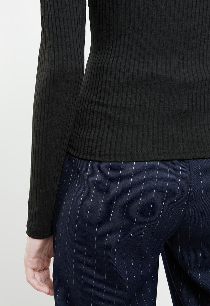 Superbalist - Zip thru tee - black