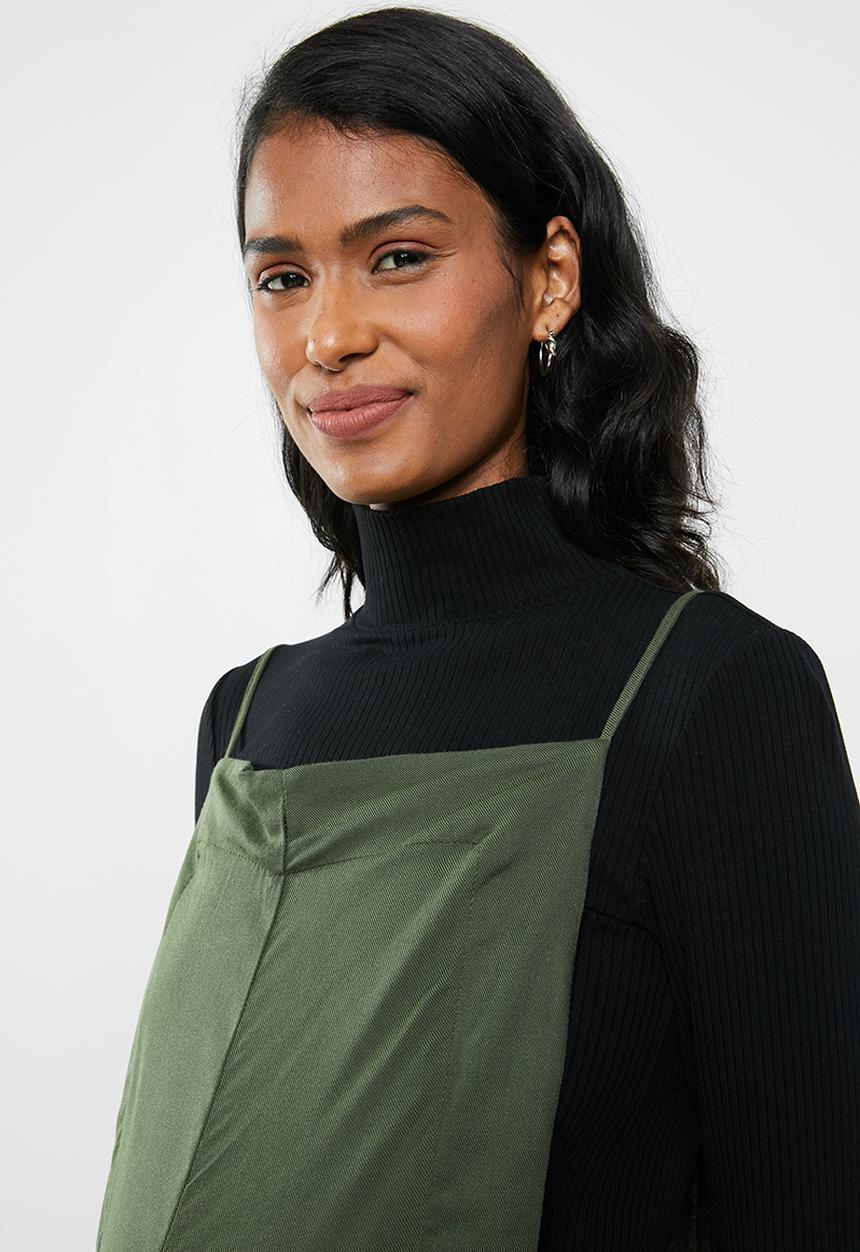 edit Maternity - Wide leg jumpsuit - green