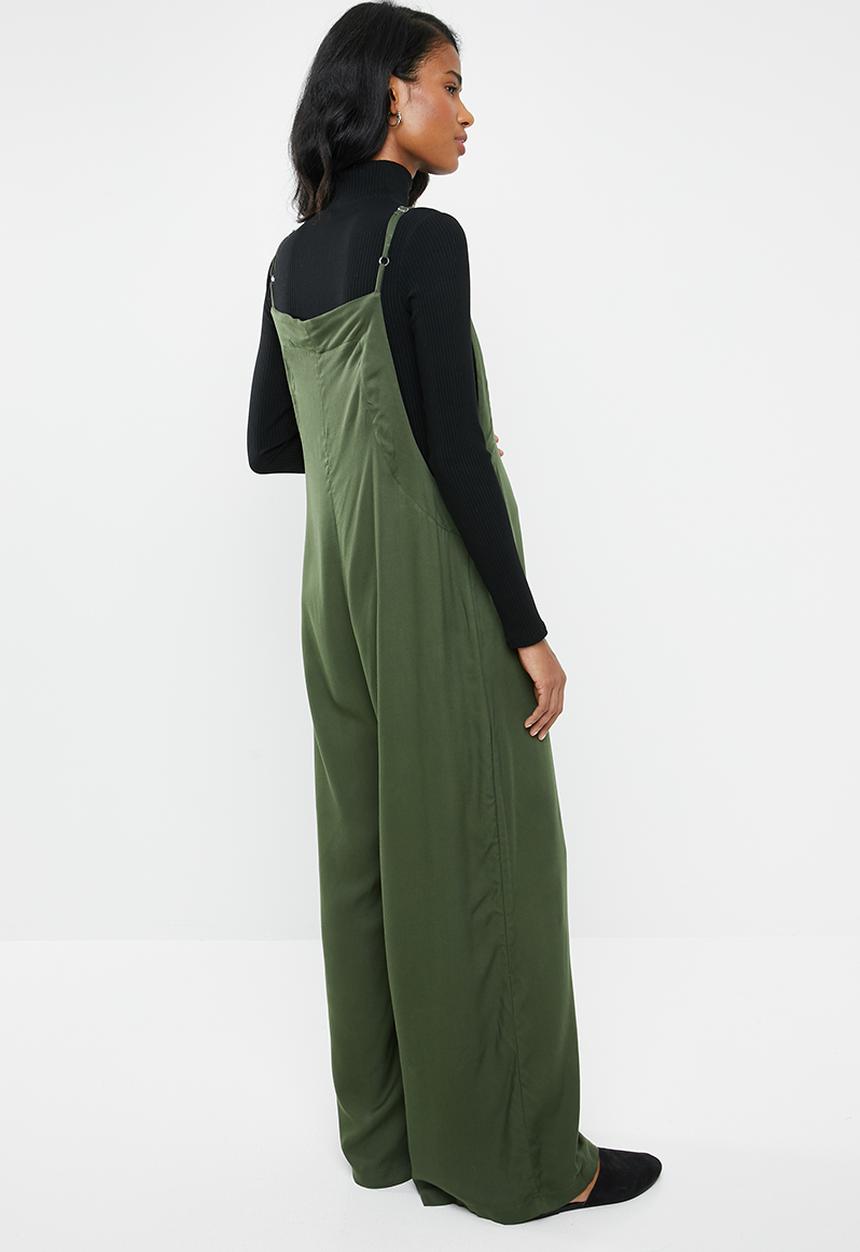edit Maternity - Wide leg jumpsuit - green