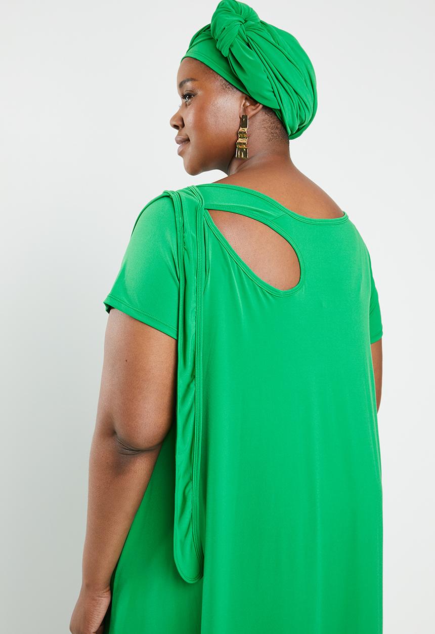Plus-Fab - Watamu dress - green
