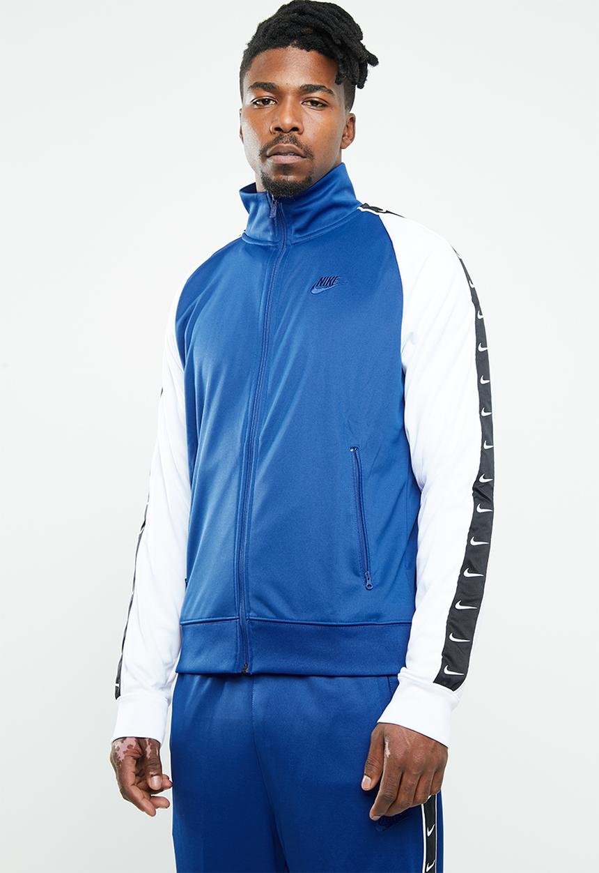 Nike - Nsw hbr jacket pk statement - blue & white 