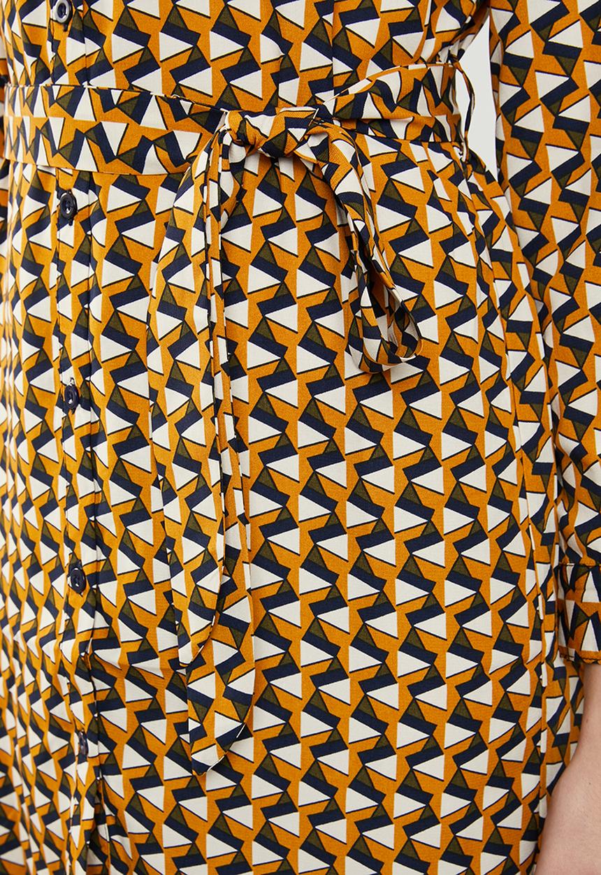 Revenge - Geometric wrap dress - multi