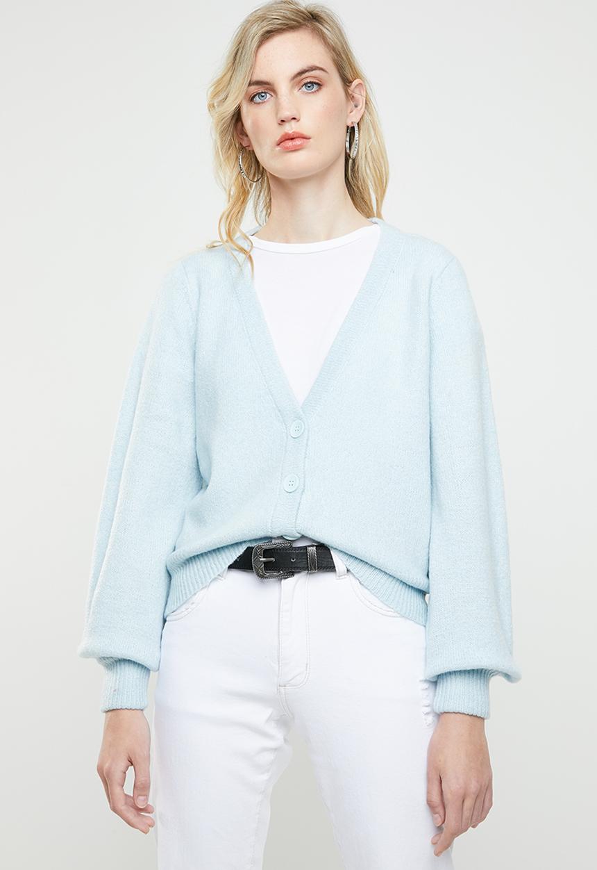 Vero Moda - Dalo long sleeve V-neck cardigan - blue