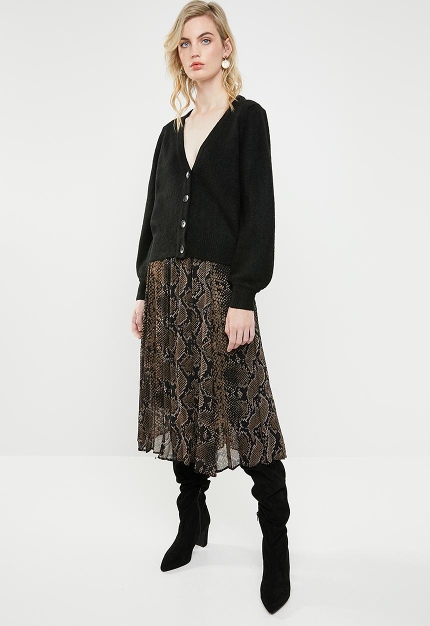Vero Moda - Dalo long sleeve V-neck cardigan - black