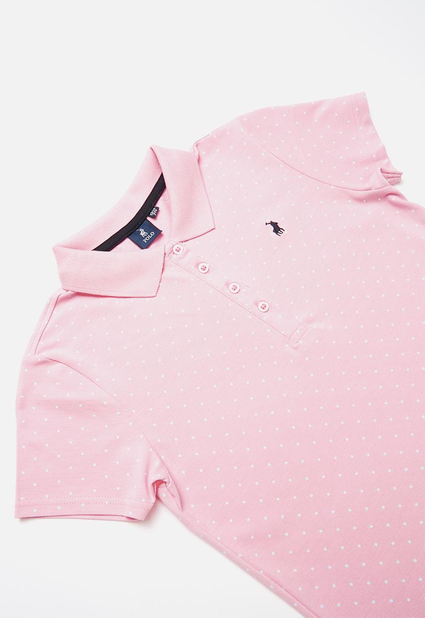 POLO - Zoe printed golfer - pink 
