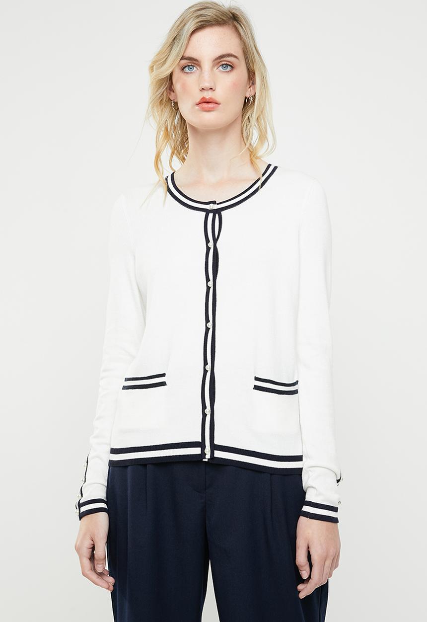 Vero Moda - Lynn glory long sleeve O-neck - white