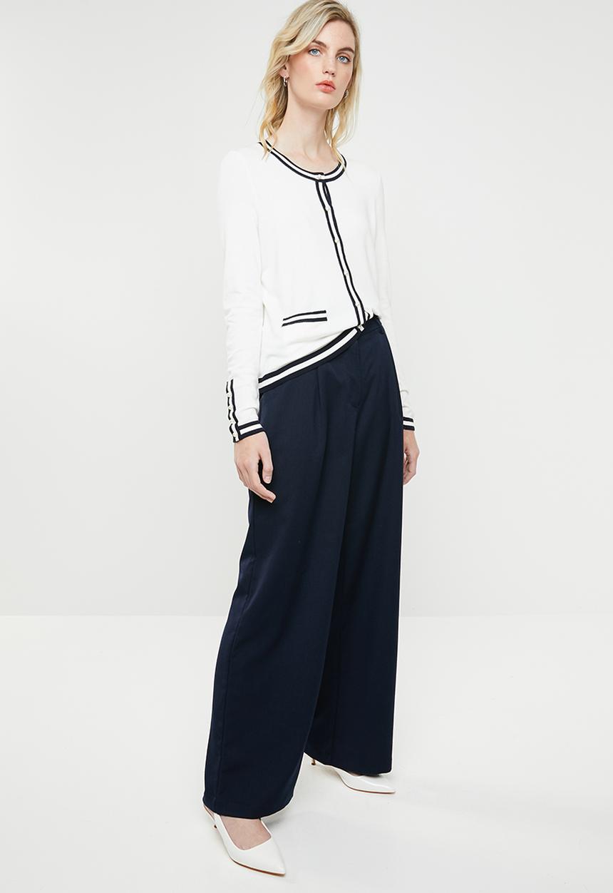 Vero Moda - Lynn glory long sleeve O-neck - white