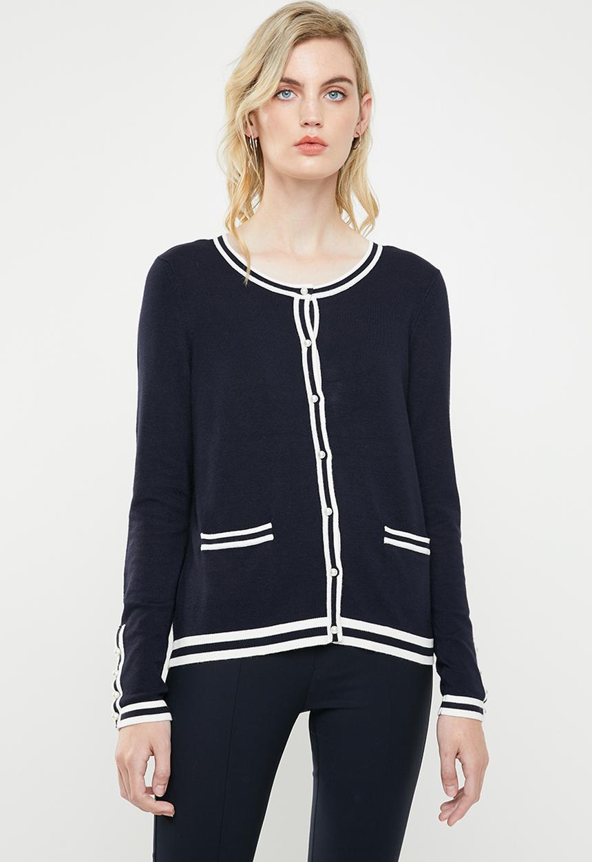 Vero Moda - Lynn glory long sleeve O-neck - navy