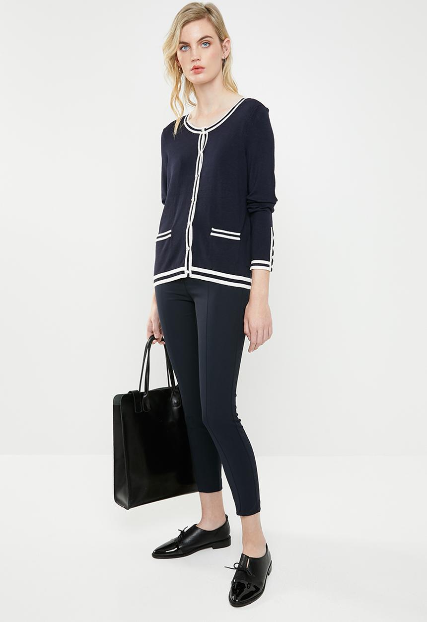 Vero Moda - Lynn glory long sleeve O-neck - navy