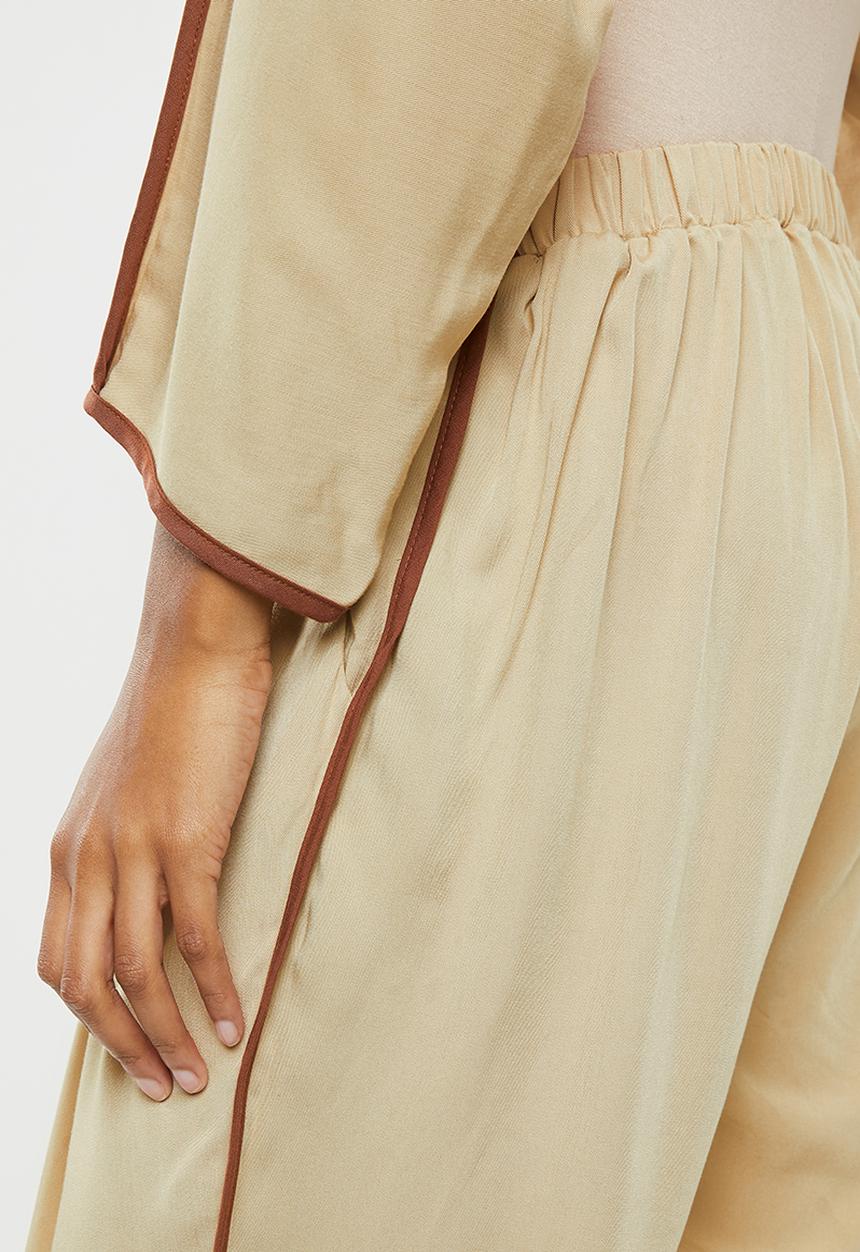 edit Maternity - Side stripe casual pants - brown 